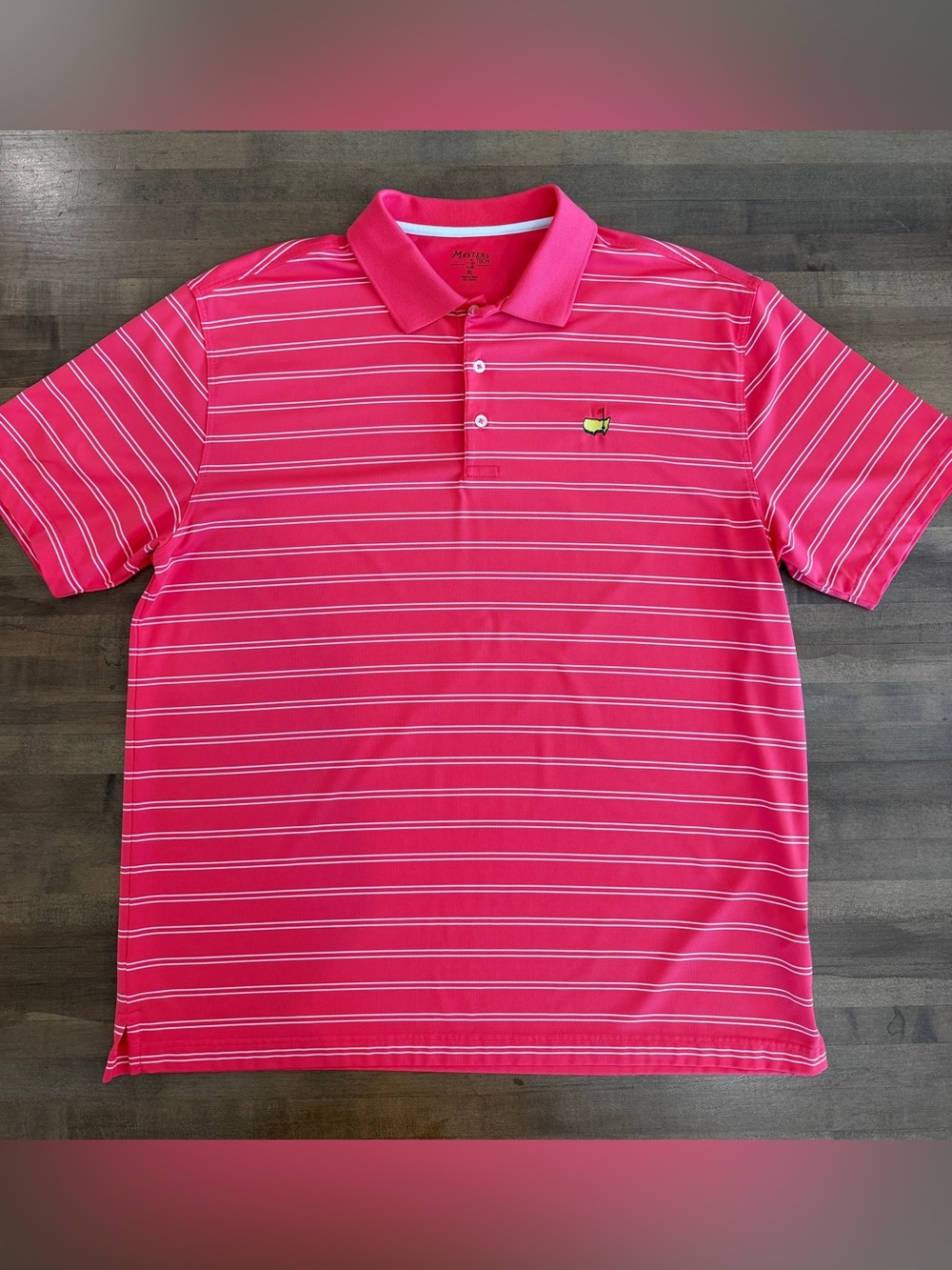 Official Masters Tech Striped Polo